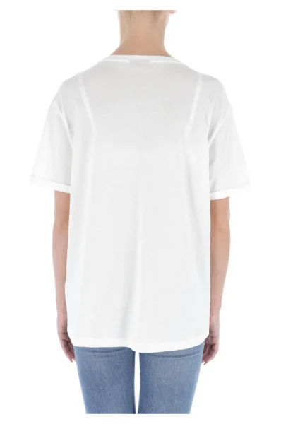 Тениска Denalisa_1 | Relaxed fit HUGO бял
